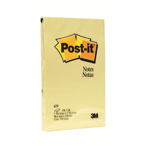 POST- IT NOTES 659 98X149 YELLOW(EACH) - POST- IT NOTES 659 98X149 YELLOW