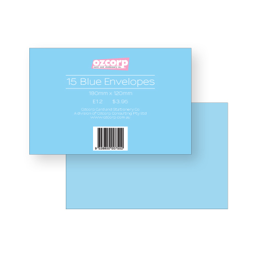 ENVELOPE BLUE 15'S(EACH) - ENVELOPE BLUE 15'S