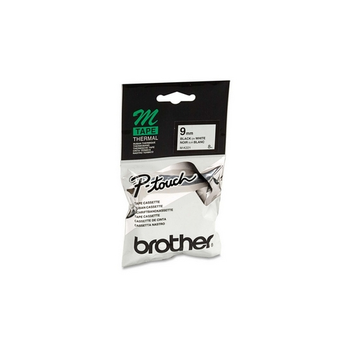 LABEL TAPE BROTHER P-TOUCH MK-221 9MMX8M BLK/WHT(EACH) - LABEL TAPE BROTHER P-TOUCH MK-221 9MMX8M BLK/WHT