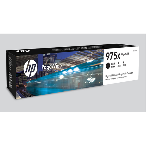 HP 975X Black Original PageWide Inkjet Cartridge - HP 975X INK CARTRIDGE BLACK