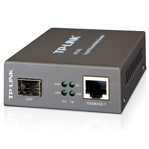 TP-Link MC220L Gigabit SFP Media Converter hot-swappable FX port Extends fiber distance up to 0.55km on multi-mode & 10km on single-mode