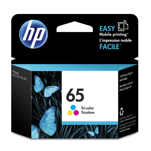 HP NO.65 TRI COLOUR INK N9K01AA 100 PAGES CYAN MAGENTA YELLOW - HP NO.65 TRI COLOUR INK N9K01AA 100 PAGES CYAN MAGENTA YELLOW