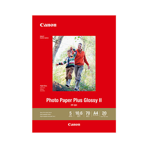 CANON PP301 A4 PHOTO PLUS GLOSSY 265GSM 20 SHEETS - CANON PP301 A4 PHOTO PLUS GLOSSY 265GSM 20 SHEETS