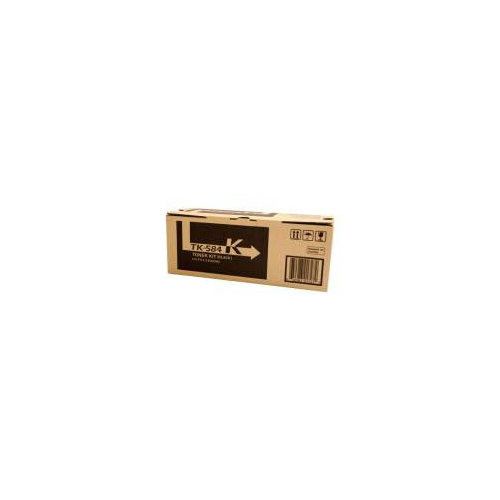 TK-584K Black Toner Cartridge (3 500 Yield) - Black Toner Kit to suit Printer:  FS-C5150DN  P6021CDN (3 500 page Yield)