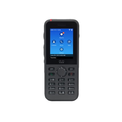 8821 - Wireless IP Phone 8821 World mode device bundle  2.4 - 5GHz  802.11a/b/g/n/ac  Bluetooth 3.0  3.0 dBi  QoS  6.096 cm (2.4 ') 240 x 320  IP67  1