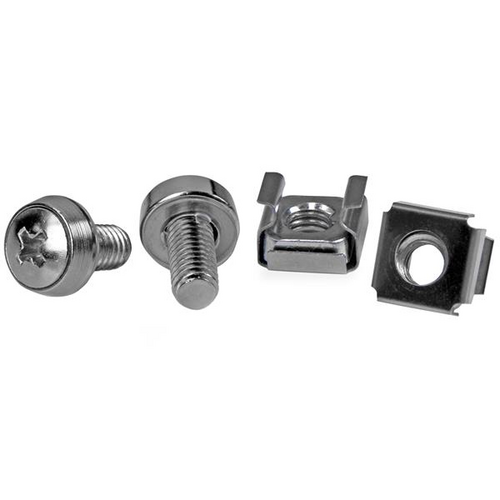 50 Pkg M6 Mounting Screws and Cage Nuts for Server Rack Cabinet - StarTech.com 50 Pkg M6 Mounting Screws and Cage Nuts for Server Rack Cabinet