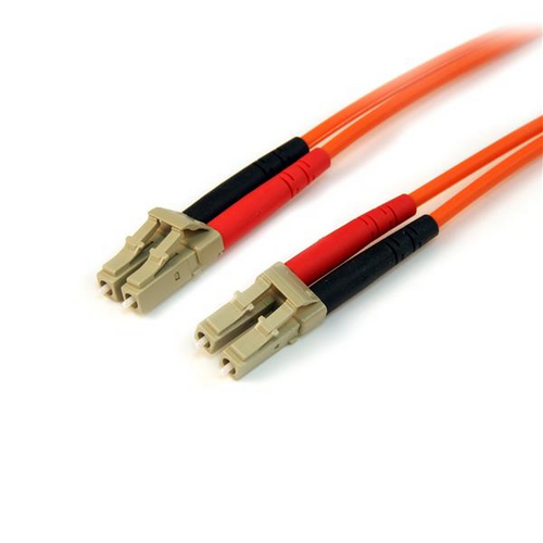 Fiber Optic Cable - Multimode Duplex 50/125 - LSZH - LC/LC - 2 m - StarTech.com 2m Fiber Optic Cable - Multimode Duplex 50/125 - LSZH - LC/LC - OM2 - 