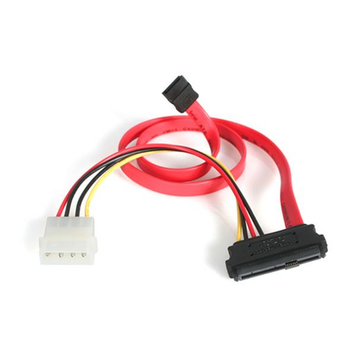 StarTech 18in SAS 29 Pin to SATA Cable with LP4 Power