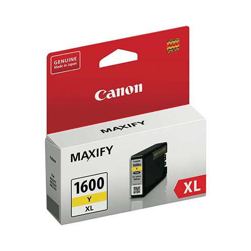 Canon PGI1600Xl Yellow Ink Tank 900 Pages - CANON PGI1600XLY INK CARTRIDGE HIGH YIELD YELLOW
