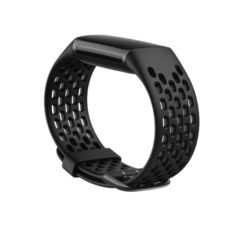 FITBIT CHARGE 5 SPORT BAND BLACK LARGE