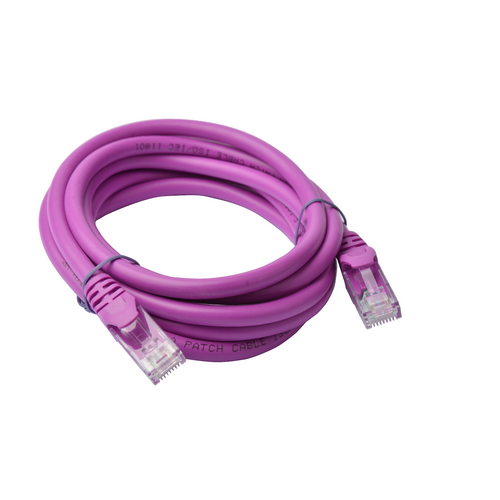 8Ware Cat6a Ethernet Cable 2m - Purple