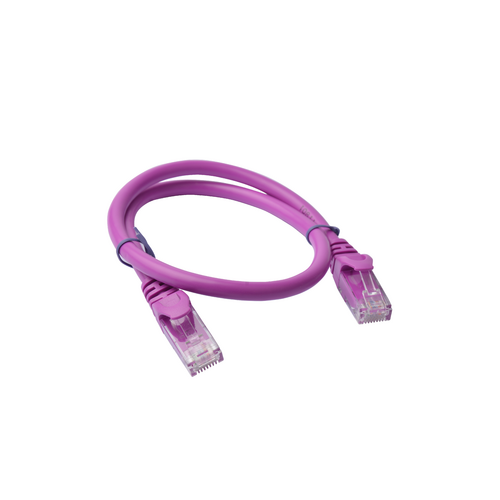 8Ware Cat6a Ethernet Cable 25cm - Purple
