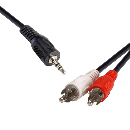 8Ware 3.5mm to 2xRCA Cable 2m