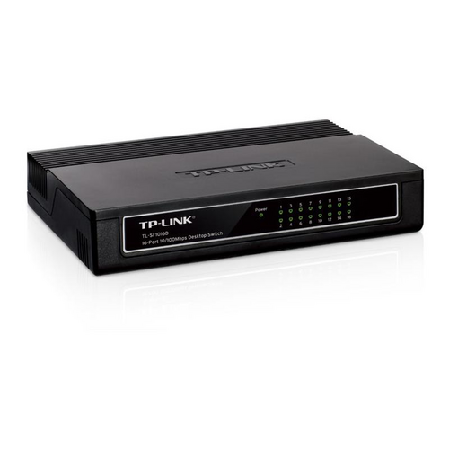 TP-Link SF1016D 16 Port Desktop Switch - 100Mbps  Unmanaged