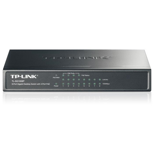 TP-Link SG1008P 8 Port Desktop Switch - 1Gbps  Unmanaged