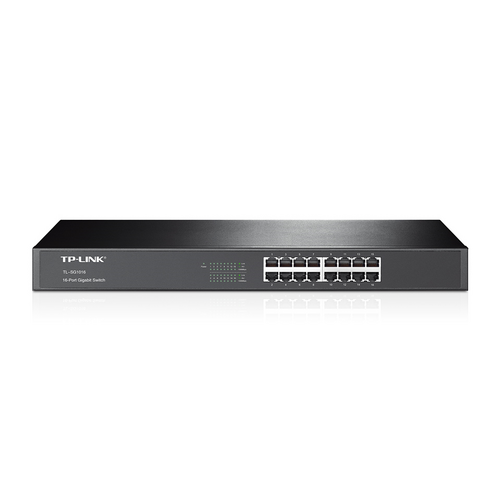 TP-Link SG1016 16 Port Rackmount Switch - 1Gbps  Unmanaged