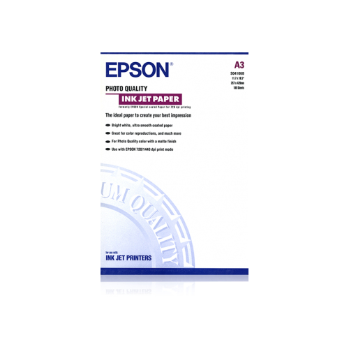 Epson C13S041068 100 Sheets Photo Quality Ink Jet Paper