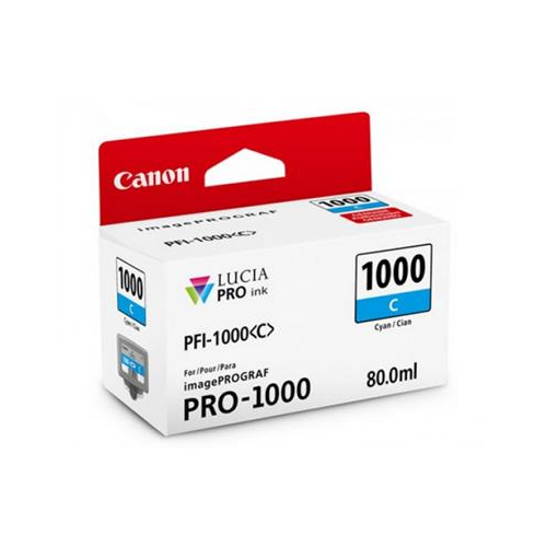 CANON PFI-1000C INK CARTRIDGE CYAN - CANON PFI-1000C INK CARTRIDGE CYAN