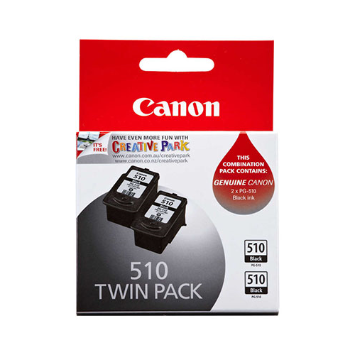 Canon PG510-Twin PG510 Black Cartridge X2 - CANON PIXMA IP2700 CANON PIXMA MP240 CANON PIXMA MP250 CANON PIXMA MP270 CANON PIXMA MP280 CANON PIXMA MP2