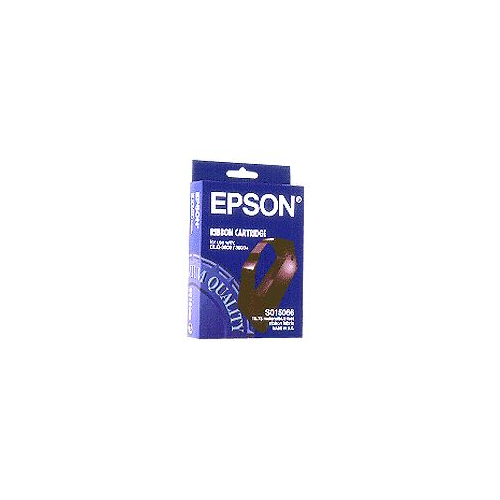 Epson SIDM Black Ribbon Cartridge for DLQ-3000/+/3500 (C13S015066) - Black Fabric Ribbon for Epson DLQ series
