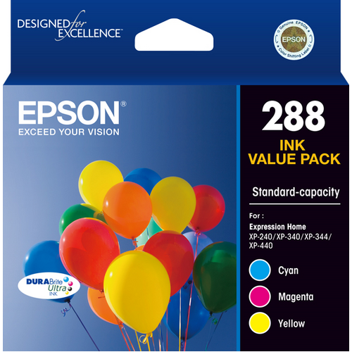 EPSON 288 3 COLOUR INK PACK XP-240 XP-340 XP-344 XP-440