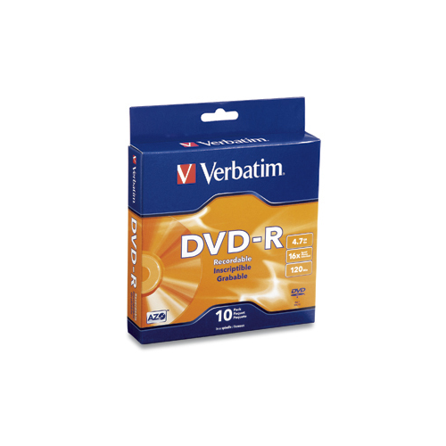 DVD-R 4.7GB 16X Branded 10pk Spindle Box
