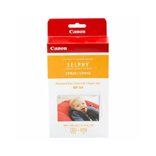CANON RP54 INK CARTRIDGE AND PAPER PACK 54 SHEETS - CANON RP54 INK CARTRIDGE AND PAPER PACK 54 SHEETS