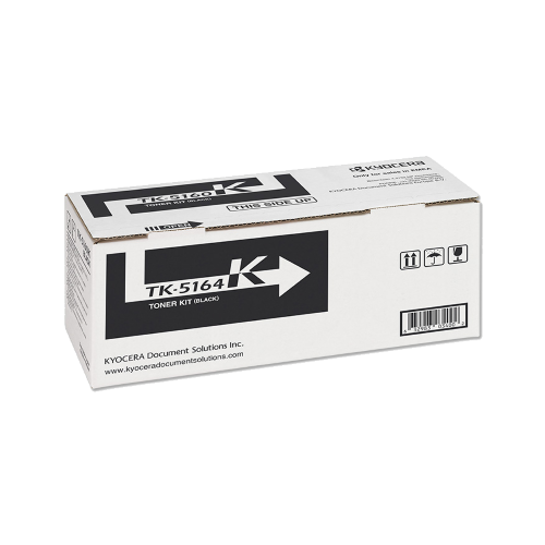 TK-5164K Black Toner Kit (Yield: 16 000 pages @ ISO 19798) - Kyocera Black Toner Kit <br /> to suit P7040CDN<br /> * Yield: 16 000 pages @ ISO 19798
