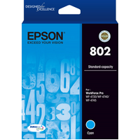802 Cyan Ink Cartridge - EPSON WORKFORCE PRO WF 4720 EPSON WORKFORCE PRO WF 4740 EPSON WORKFORCE PRO WF 4745