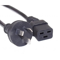 Eaton 3kVA 15A 3 Pin to 15A IEC Male Input Cable - 2M - 6E1619