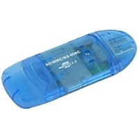 Astrotek VCR-339 USB Card Reader - Blue