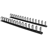 Vertical Cable Organizer with D-Ring Hooks - 0U - 6 ft. - StarTech.com Vertical Cable Organizer with D-Ring Hooks - Vertical Cable Management Panel - 