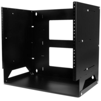 Wall-Mount Server Rack with Built-in Shelf - Solid Steel - 8U - StarTech.com 8U Wall-Mount Server Rack with Built-in Shelf - Solid Steel - Adjustable 