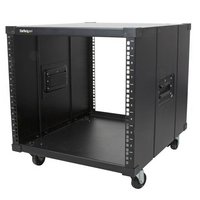 Portable Server Rack with Handles - 9U - StarTech.com Portable Server Rack with Handles - Rolling Cabinet - 9U