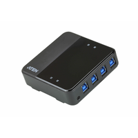 Aten USB-C enabled USB 3.1 Gen 1 Peripheral Sharing Switch. Allow to switch four USB devices between 4 different computers 